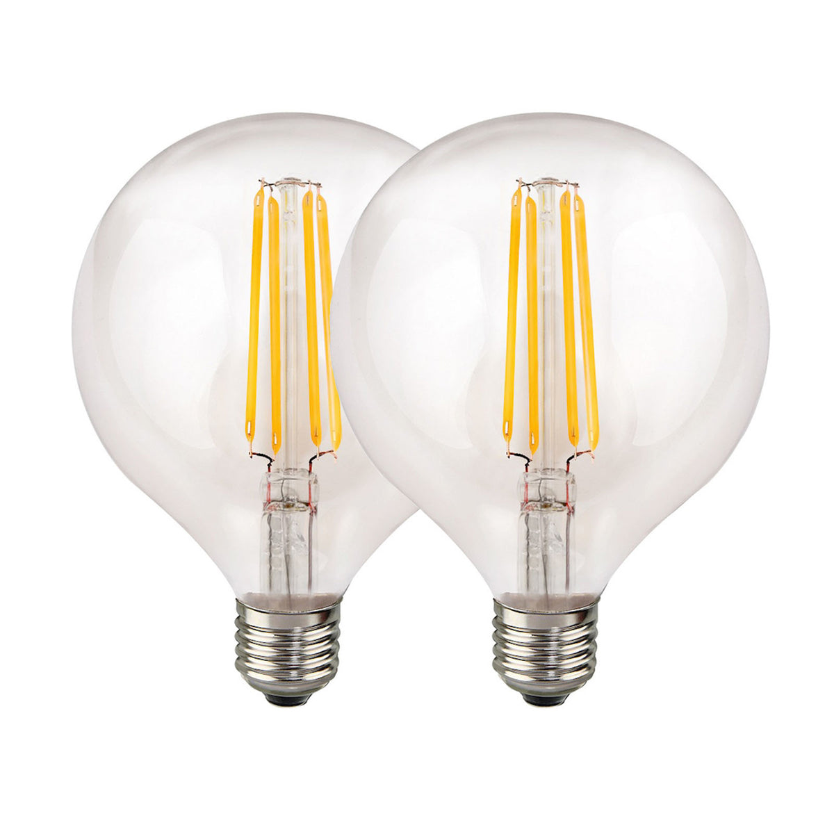 Harper Living G125/E27 8W Clear Glass Warm White Dimmable LED Bulb, Pa