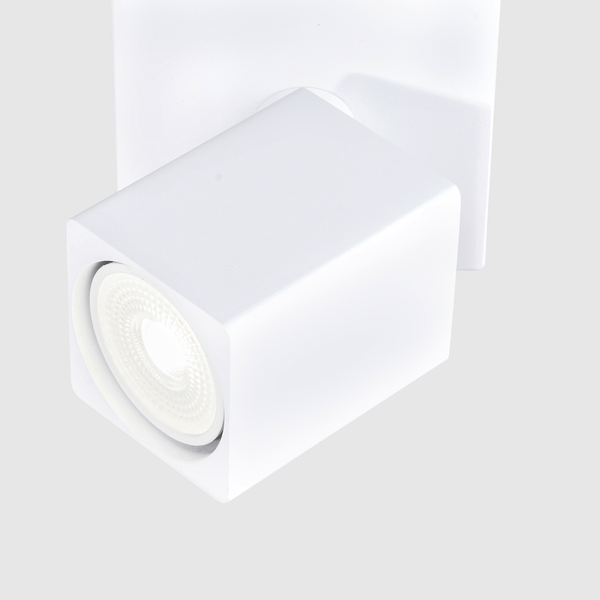 1 Light GU10 Square Spotlight White