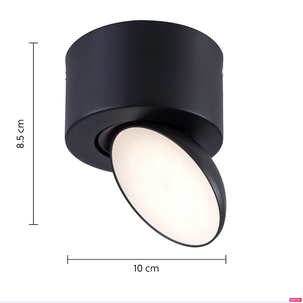 1 Light LED Spotlight 5W 3000K Dimmable Black