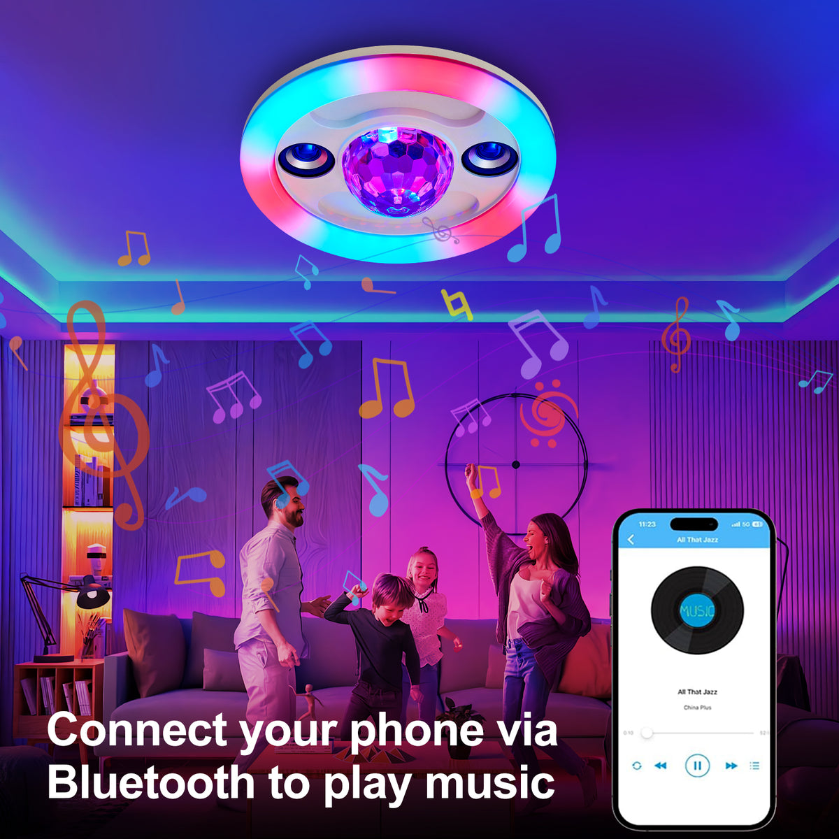 Bluetooth Led Light Custom Changing Bluetooth Wireless Speaker Light Gleam Color Changing LED
