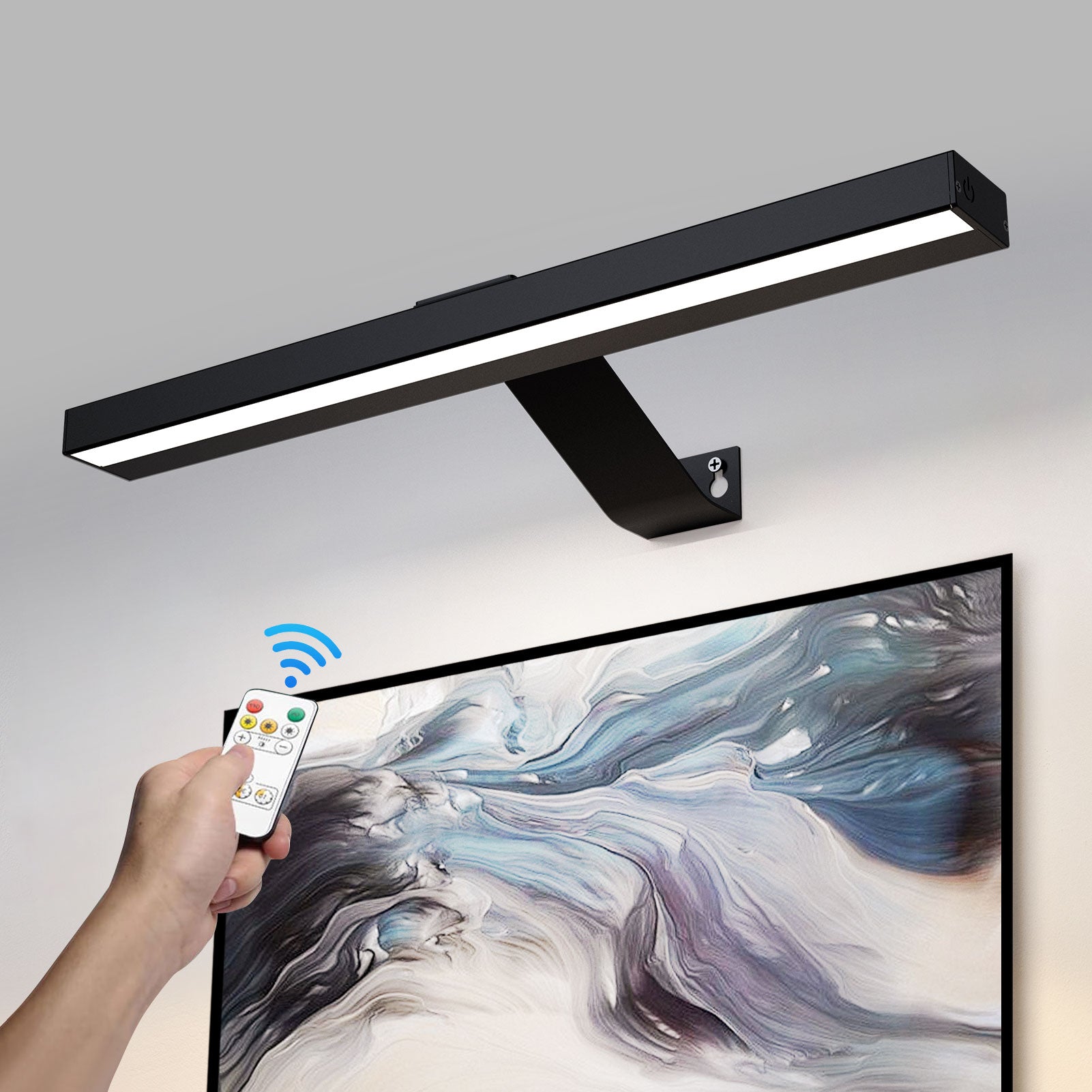 Joossnwell Battery Operated Picture Lights With Remote Wireless Art Lighting For Wall 23.62 Inch