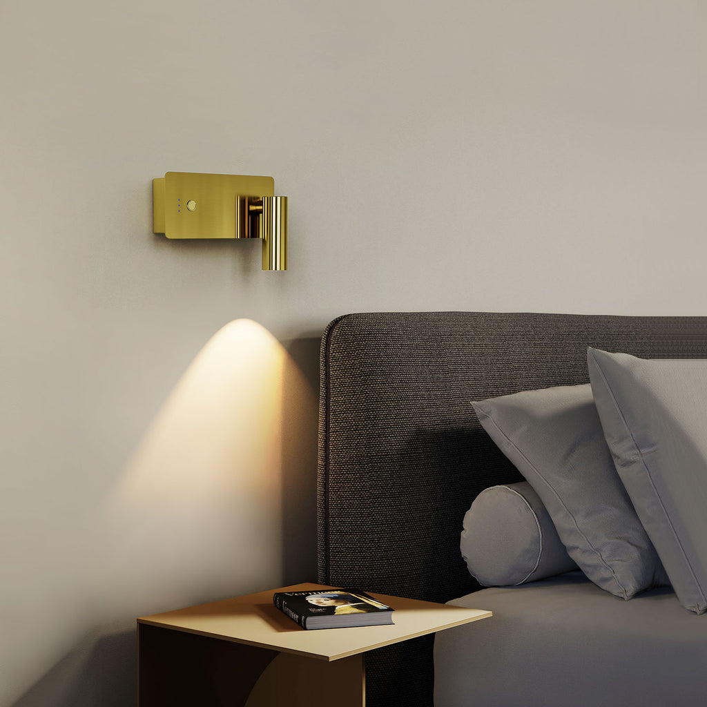 HARPER LIVING Wall Spotlights Brass, antique gold Magnetic LED Recharg ...