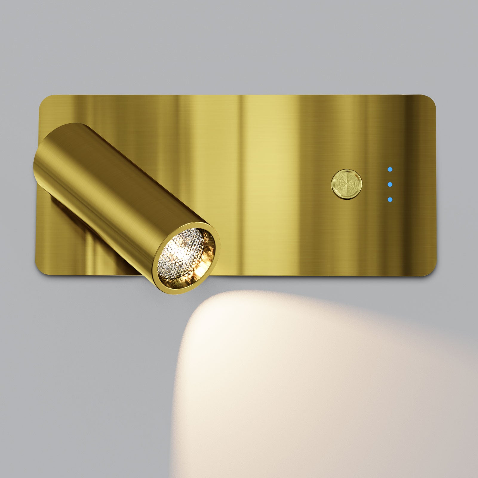 HARPER LIVING Wall Spotlights Brass, antique gold Magnetic LED Recharg ...
