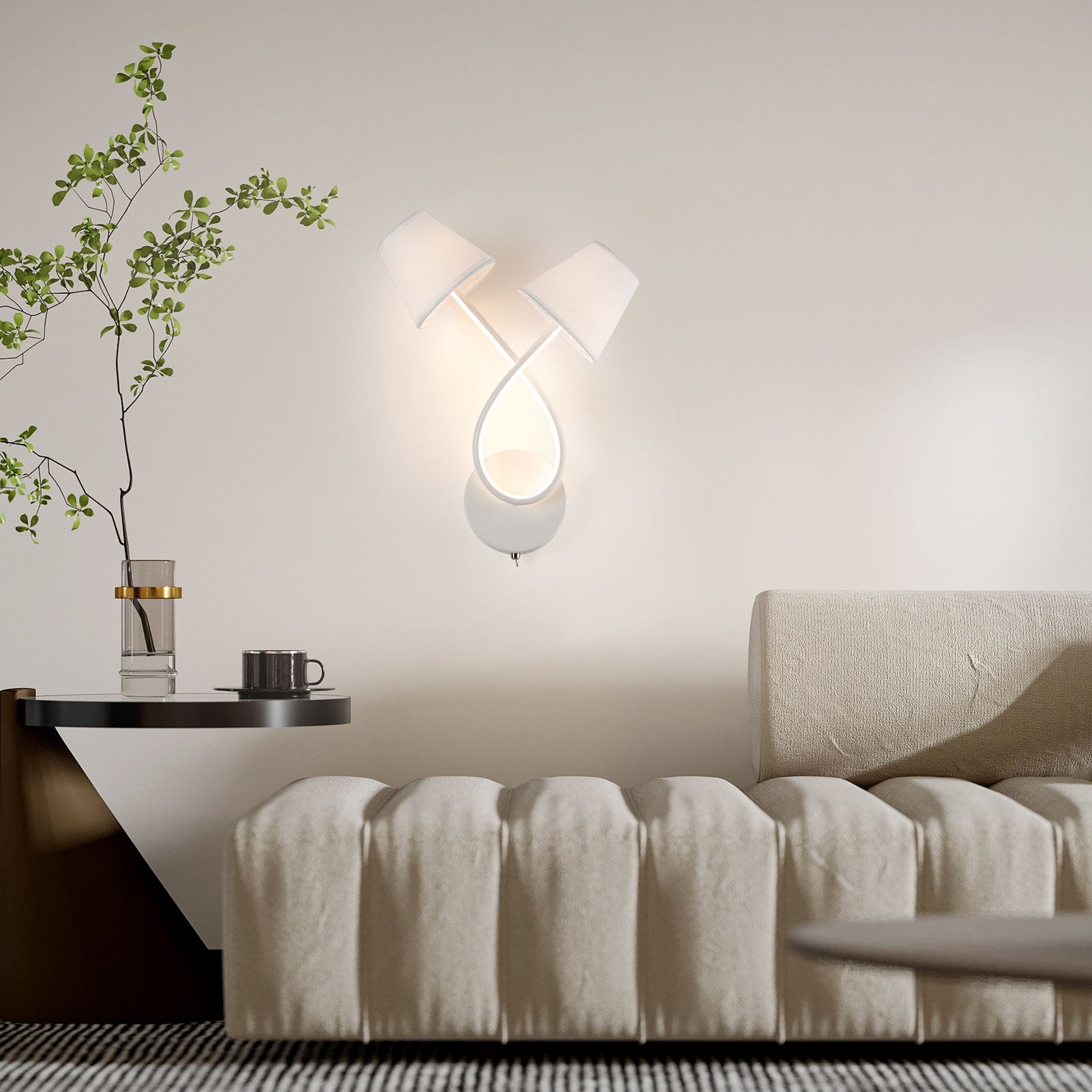 HARPER LIVING LED Wall Lights with Toggle Switch, Indoor Wall