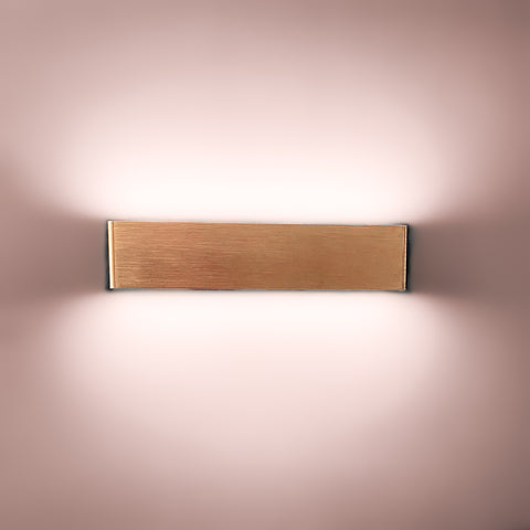 12W LED Up/Down Wall Light, Brushed Bronze Finish Warm White (Non-Dimmable)