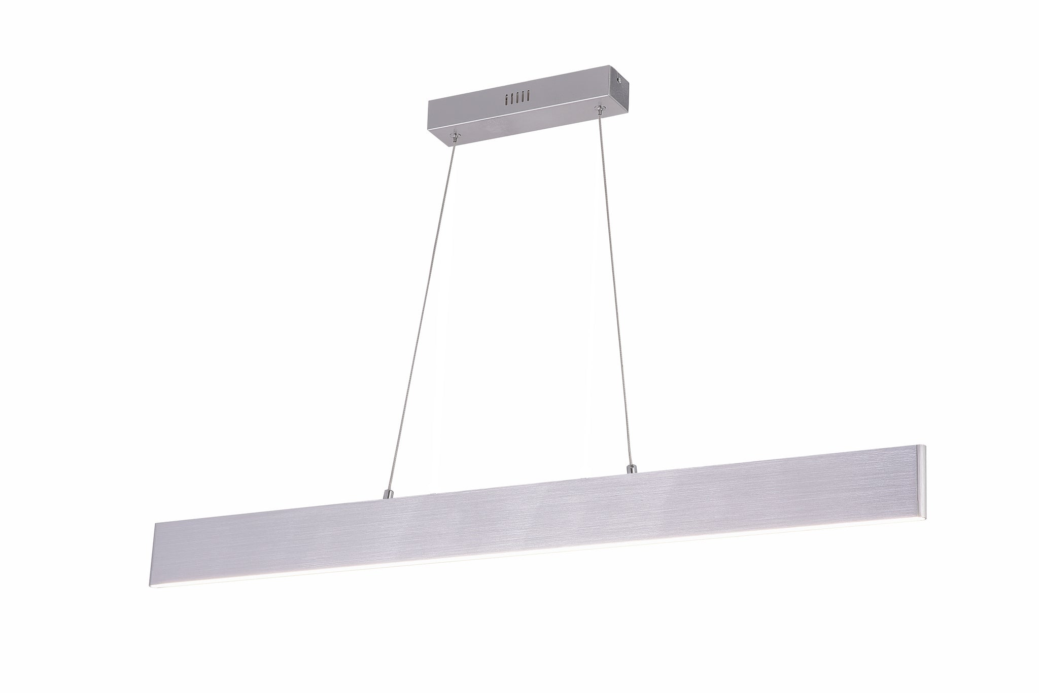 20W LED Up/Down Pendant Light, Brushed Aluminium Finish Warm White (Non-Dimmable)