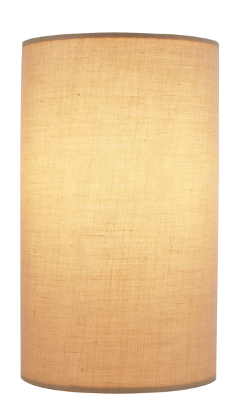 HARPER LIVING 1xE27/ES Wall Wash Light with Switch, Cylinder Fabric Shade, Suitable for LED Upgrade