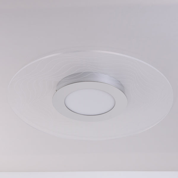 LED Ceiling Light, Acrylic Circular Shade, Natural White (4000K), Non Dimmable