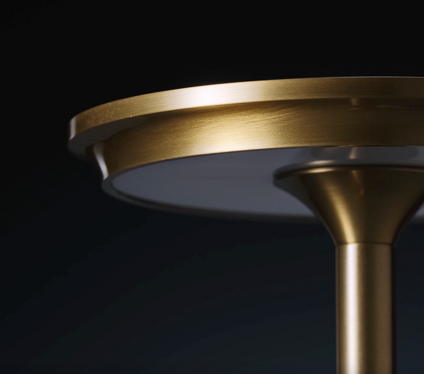 Harper Living Rechargeable LED Table Lamp, Gold Finish, Colour changing (3000K-6000K) and Dimmable