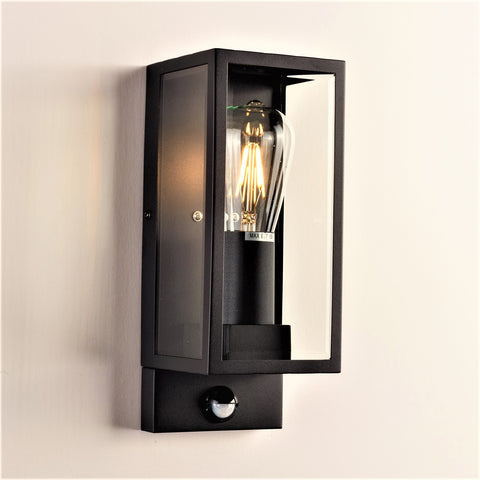 Outdoor Wall Light with Adjustable PIR Sensor, Waterproof IP44, Non-Dimmable