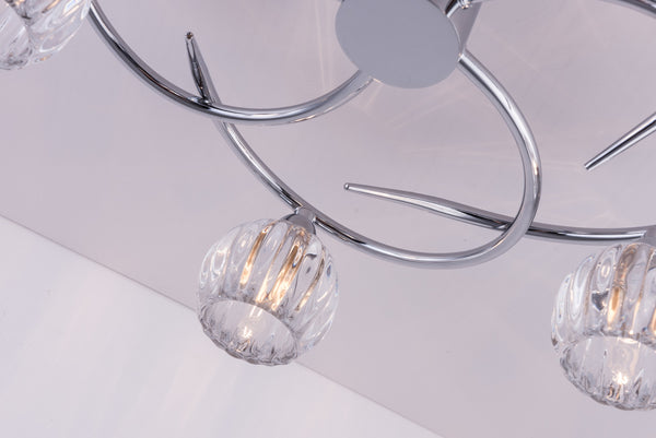 BOLLA LED 5-Lights Ceiling Light, Polished Chrome, Natural White (4000K)