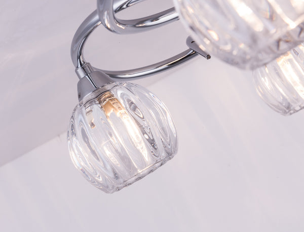 BOLLA LED 5-Lights Ceiling Light, Polished Chrome, Natural White (4000K)