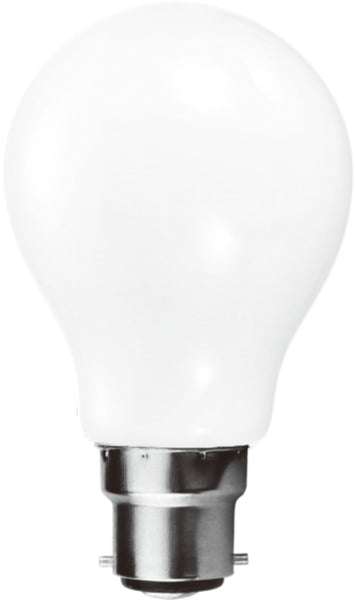 B22 9 Watts Dimmable LED Vintage Bayonet Light Bulb, Warm White Opal Finish Packs of 3, 5 and 10