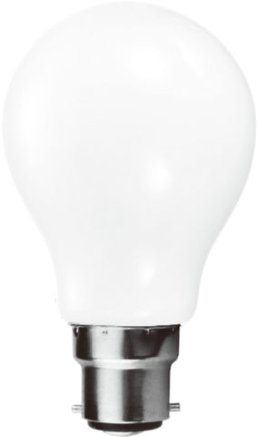 B22 9 Watts Dimmable LED Vintage Bayonet Light Bulb, Warm White Opal Finish Packs of 3 and 5