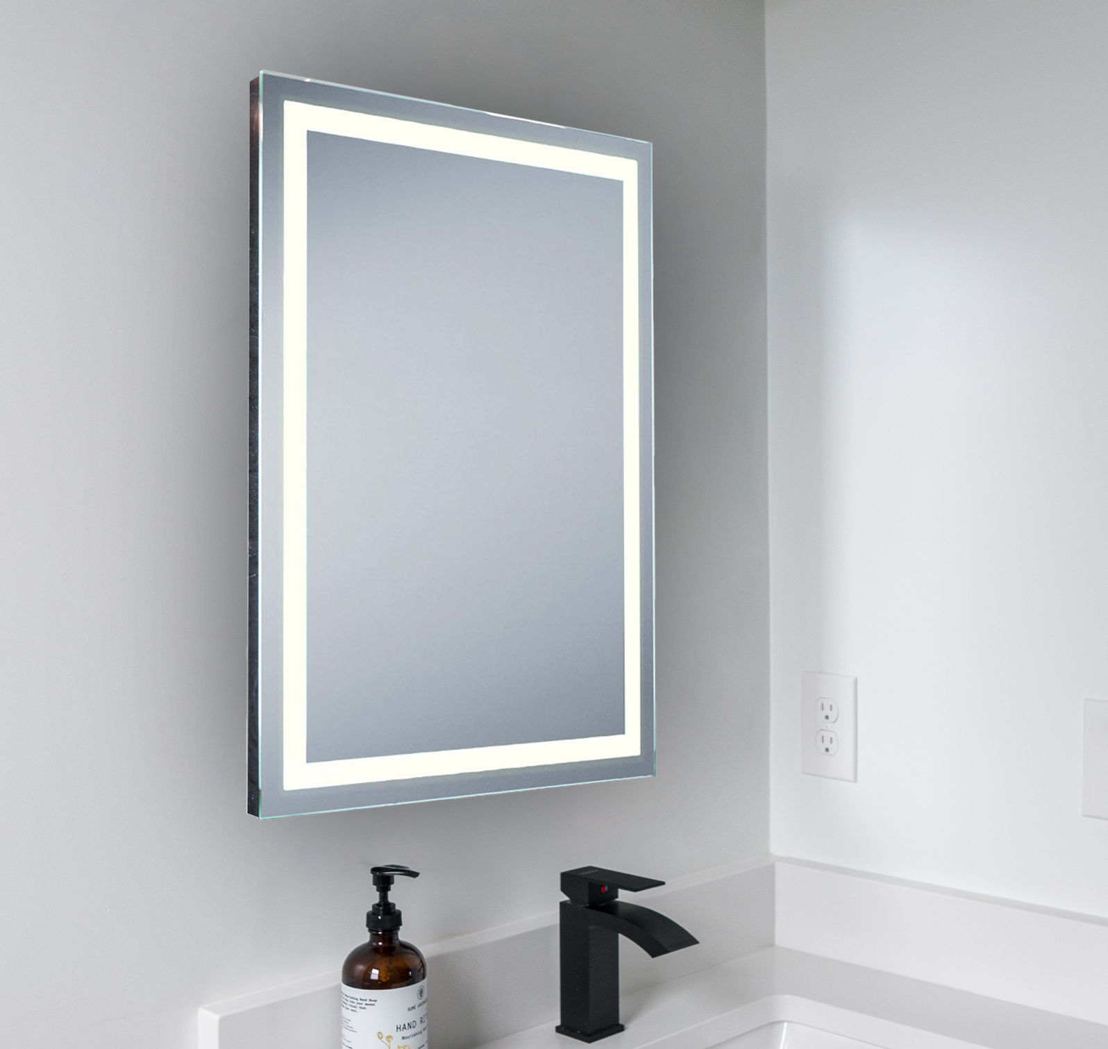 Small LED Bathroom Mirror Light, Demister Pad and Sensor Switch Included, 26 Watts 2000 Lumens, IP44 Natural White 4000K, RRP: £200 - 60% OFF