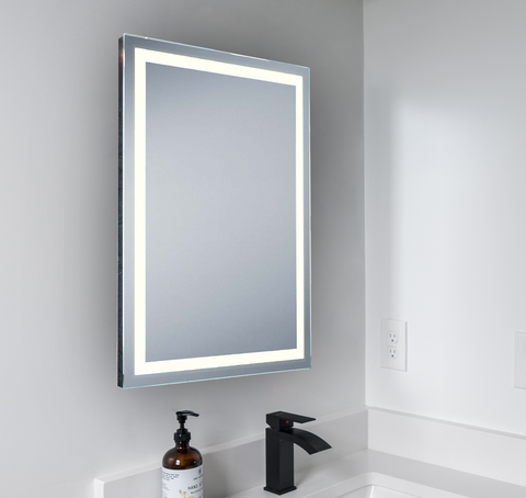 Medium LED Bathroom Mirror Light, Demister Pad and Sensor Switch Included, 42 Watts 2300 Lumens, IP44 Natural White 4000K, RRP: £225 - 60% OFF