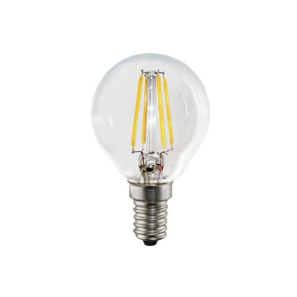 E14 4.5 Watts Dimmable LED Vintage E14 Small Light Bulb, Golf Ball Shape, Cool White Packs of 3, 5 and 10