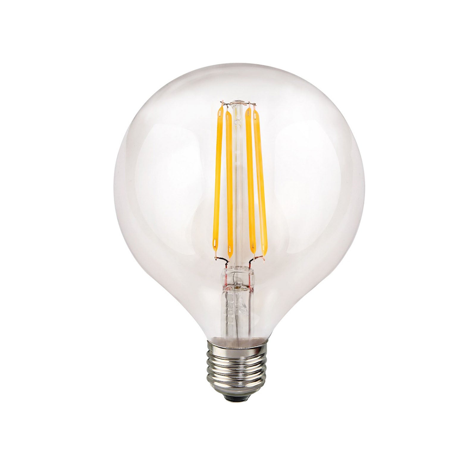 Harper Living G125/E27 8W Clear Glass Warm White Dimmable LED Bulb, Single Bulb