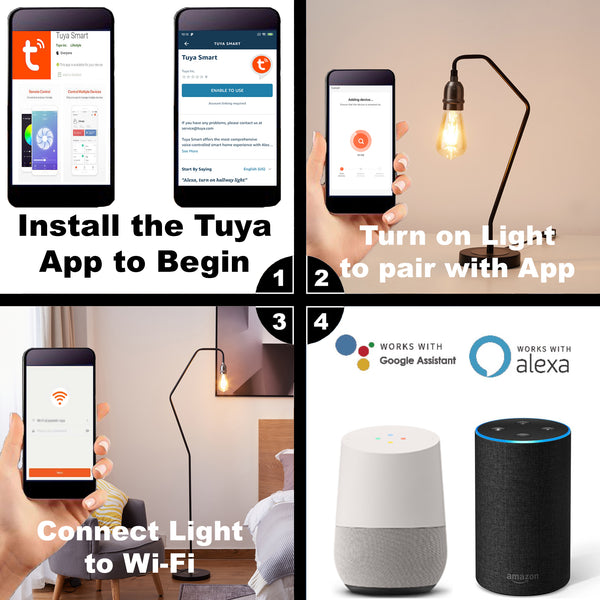 Tuya E27 10 Watts WiFi LED Smart Bulb, RGB CCT 2700K-6500K, Dimmable